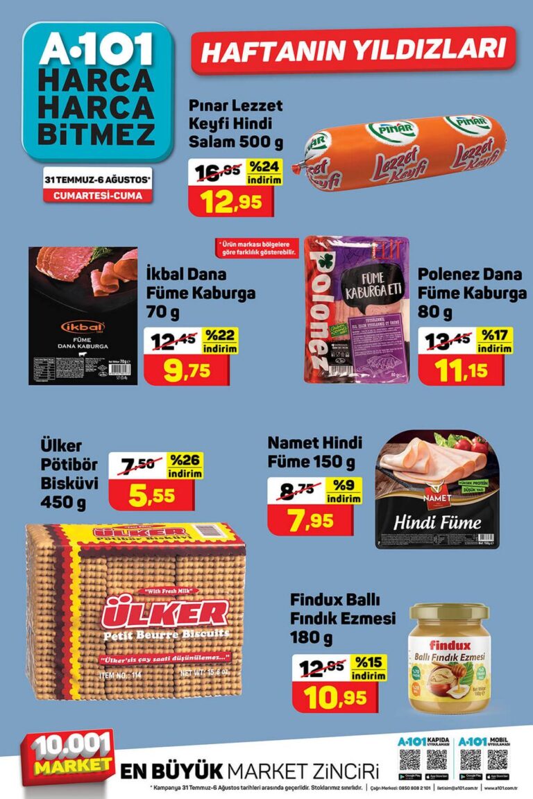 A101 Et Ürünleri Sanal Sayfalar