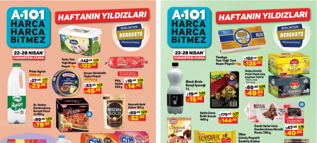 A101 22 Nisan 2023 Cumartesi