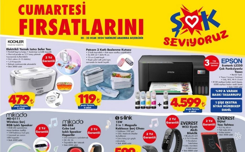 ŞOK Cumartesi, 20 Ocak 2024