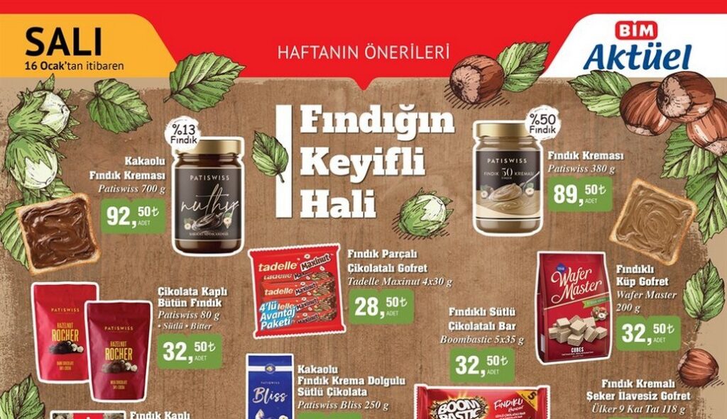 16 Ocak BİM Aktüel Kataloğu