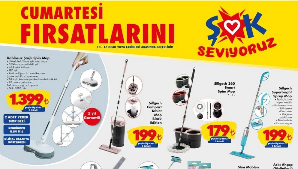 ŞOK Cumartesi, 13 Ocak 2024