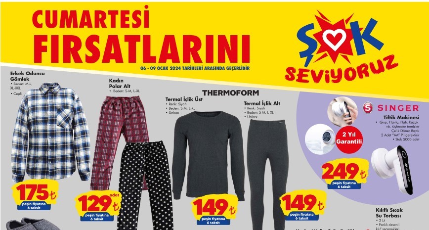 ŞOK Cumartesi, 6 Ocak 2024