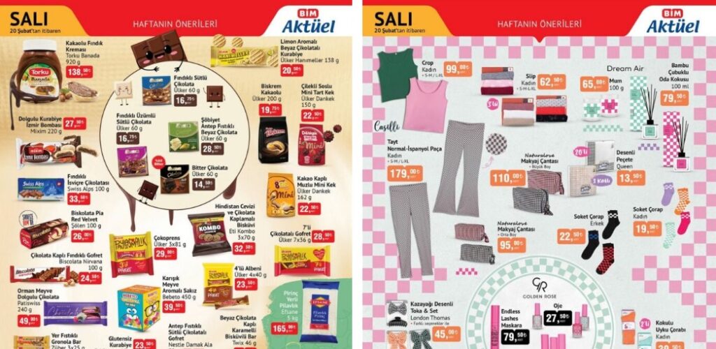 20 Şubat BİM Aktüel Ürünler Kataloğu