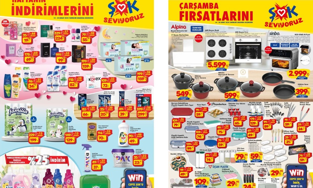 14 Şubat 2024 ŞOK Aktüel Kataloğu