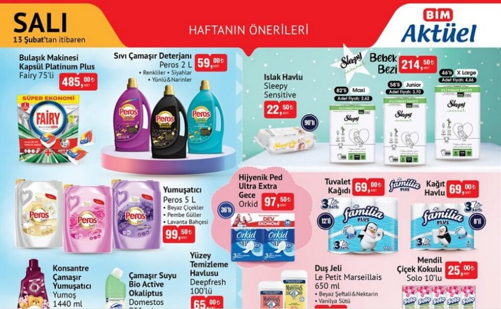 13 Şubat BİM Aktüel Ürünler Kataloğu