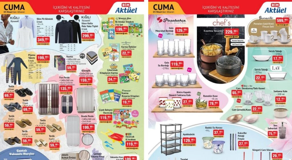 5 Nisan 2024 BİM Aktüel Ürünler