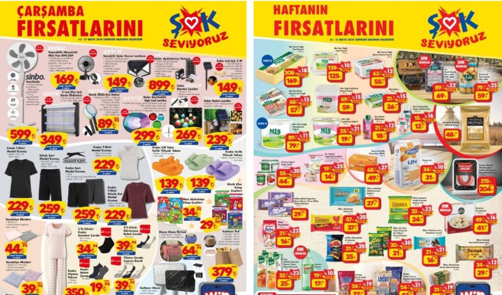 ŞOK 15 Mayıs 2024 Aktüel Ürünler