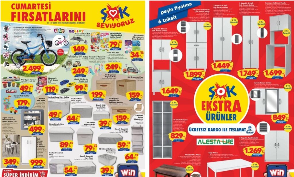 ŞOK 4 Mayıs 2024 Aktüel Ürünler