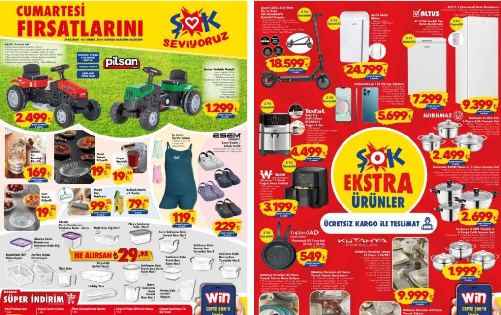 ŞOK 29 Haziran 2024 Aktüel Ürünler