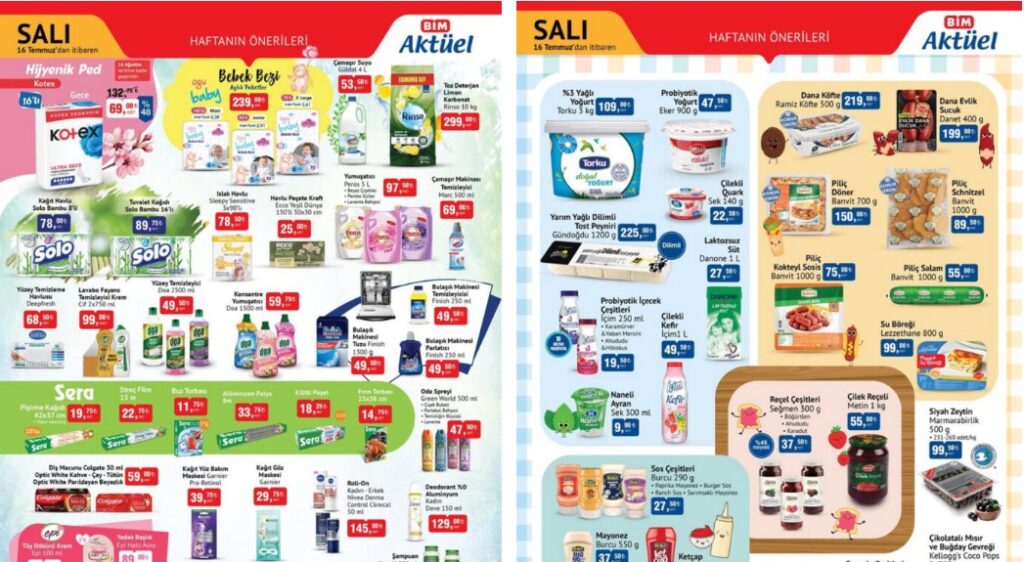 BİM Aktüel Ürünler 16 Temmuz Salı