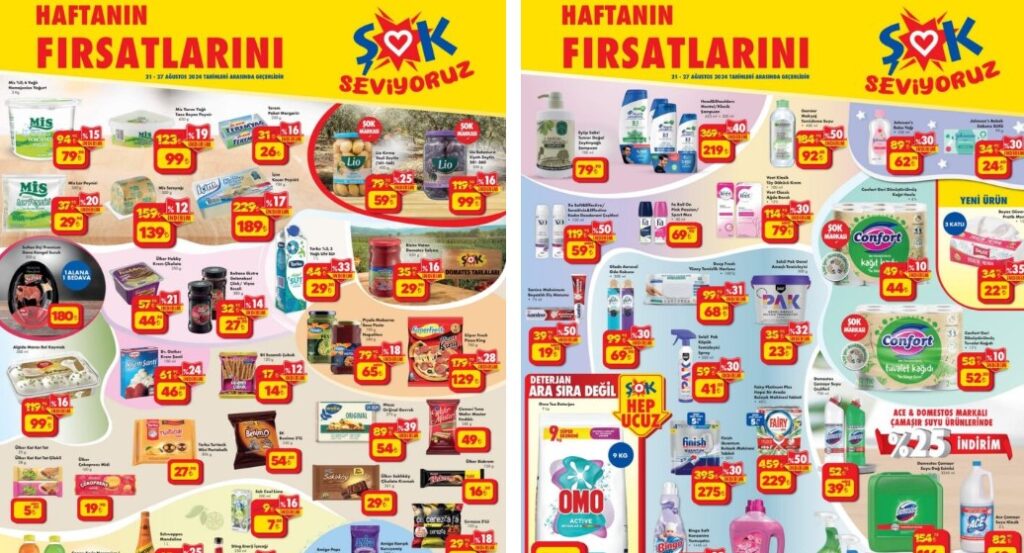 ŞOK 21 Ağustos 2024 Aktüel Ürünler