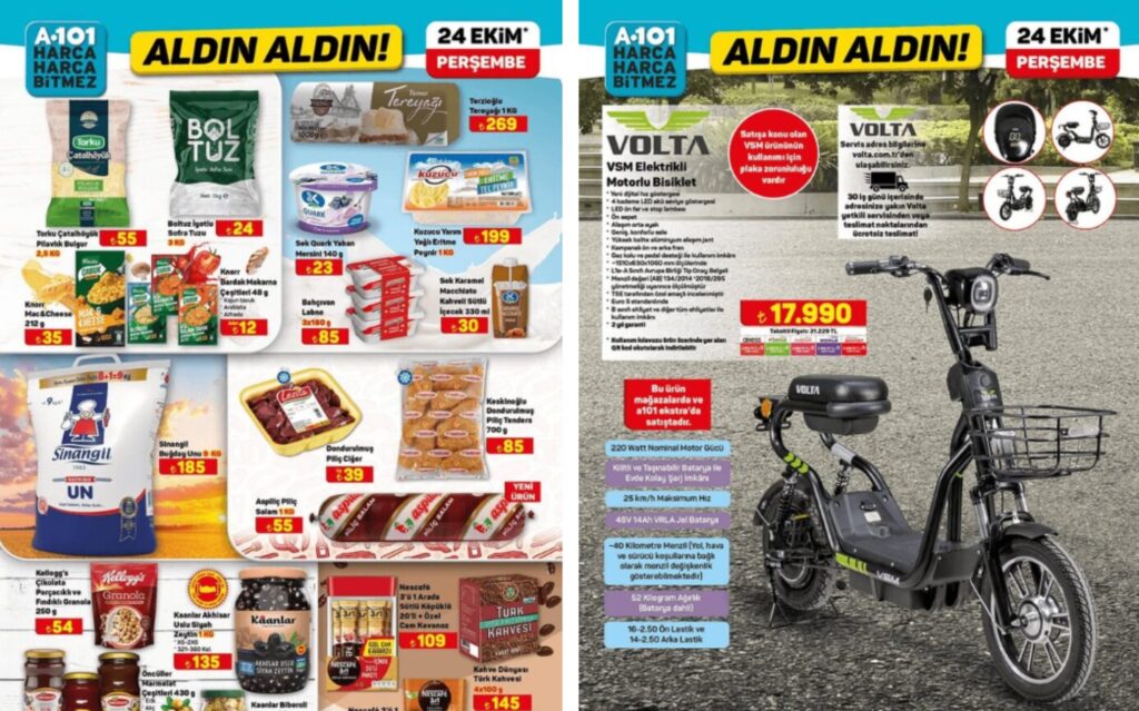 A101 24 Ekim 2024 Aktüel Ürünler