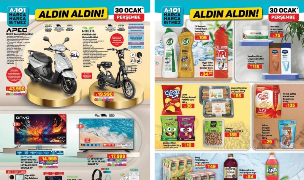 A101 30 Ocak 2025 Aktüel Ürünler