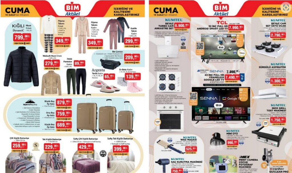 BİM 14 Şubat 2025 Aktüel Ürünler Kataloğu