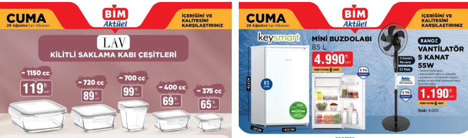 BİM 29 Ağustos 2025 Aktüel Kataloğu