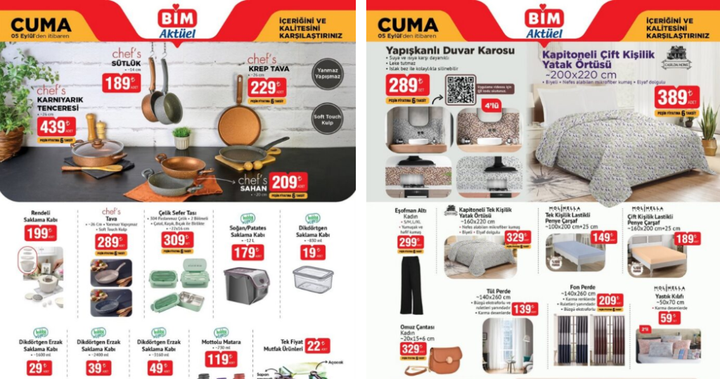 BİM 05 Eylül 2025 Aktüel Kataloğu