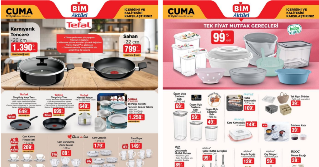 BİM 12 Eylül 2025 Aktüel Kataloğu