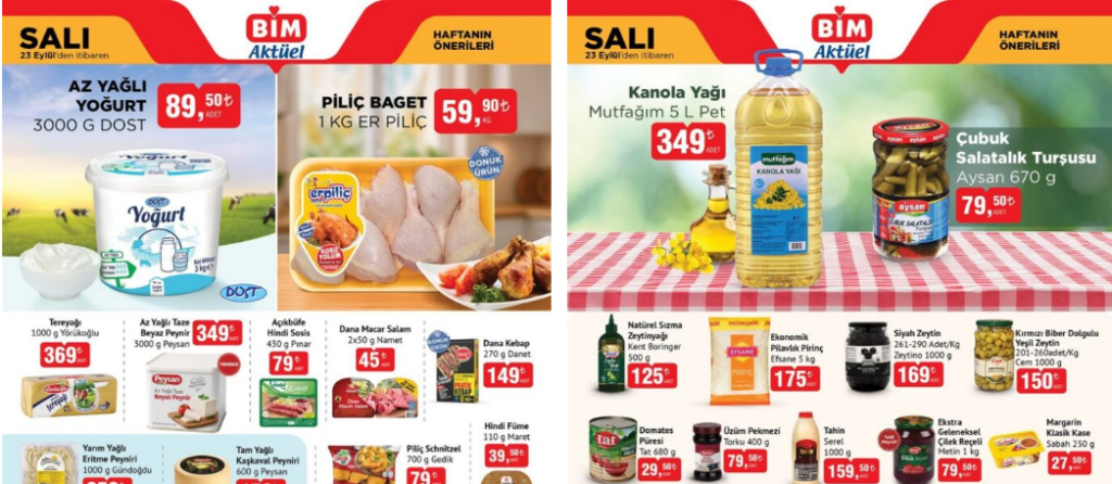 BİM 23 Eylül 2025 Aktüel Kataloğu