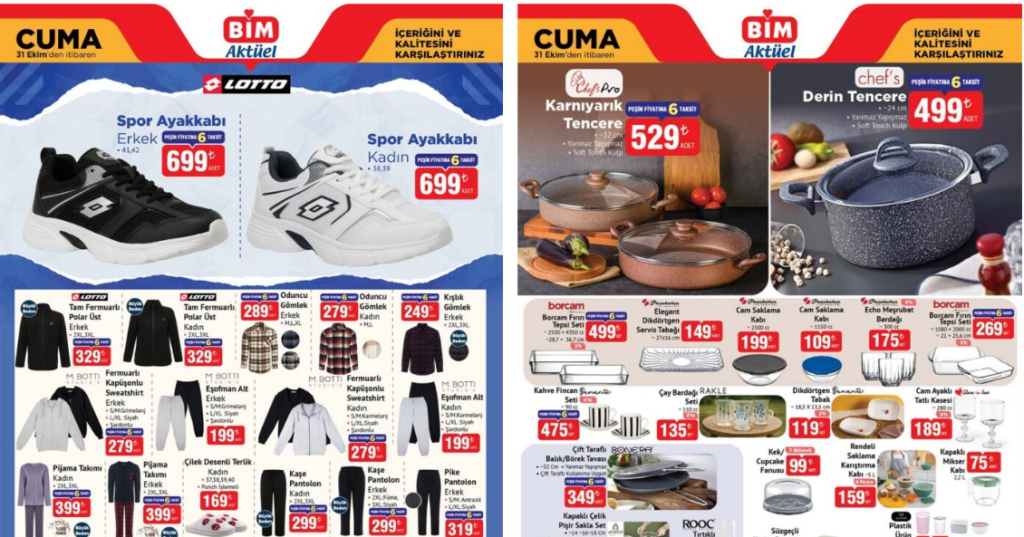 BİM 31 Ekim 2025 Aktüel Kataloğu