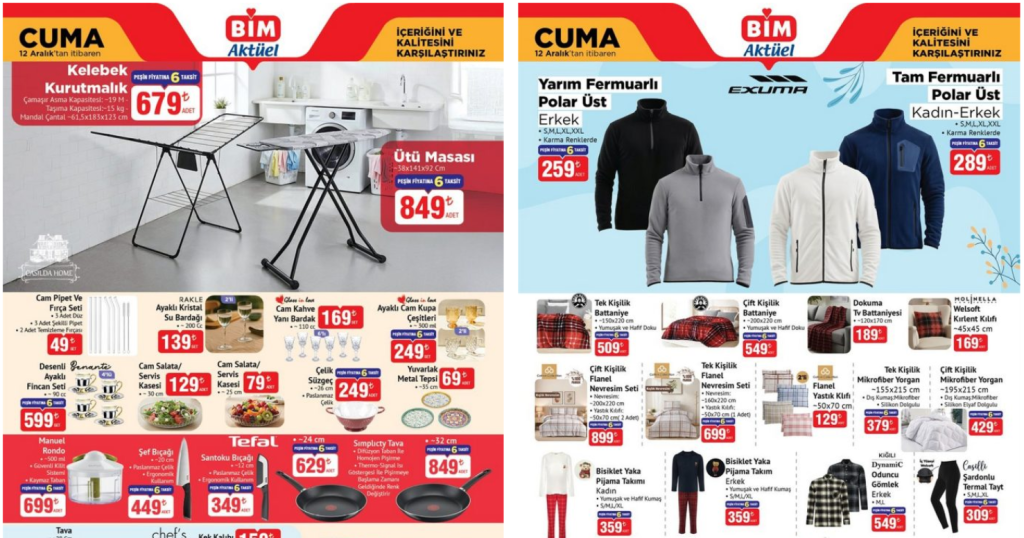 BİM 12 Aralık 2025 Aktüel Kataloğu