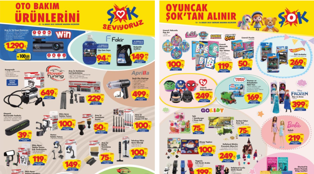 Şok 13 Aralık 2025 Aktüel Kataloğu