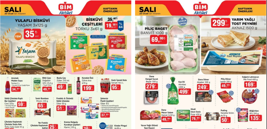 BİM 20 Ocak 2026 Aktüel Kataloğu