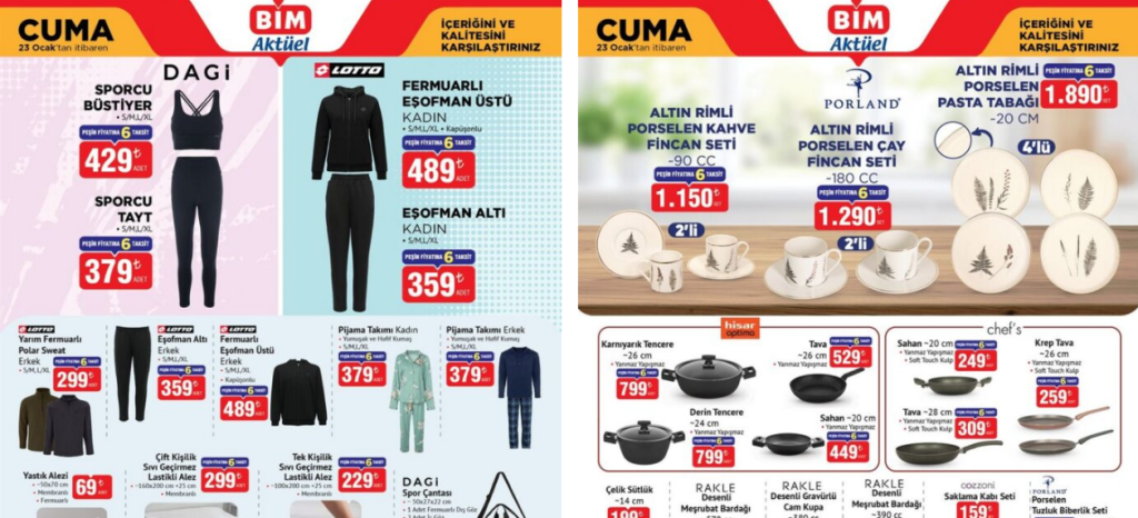 BİM 23 Ocak 2026 Aktüel Kataloğu