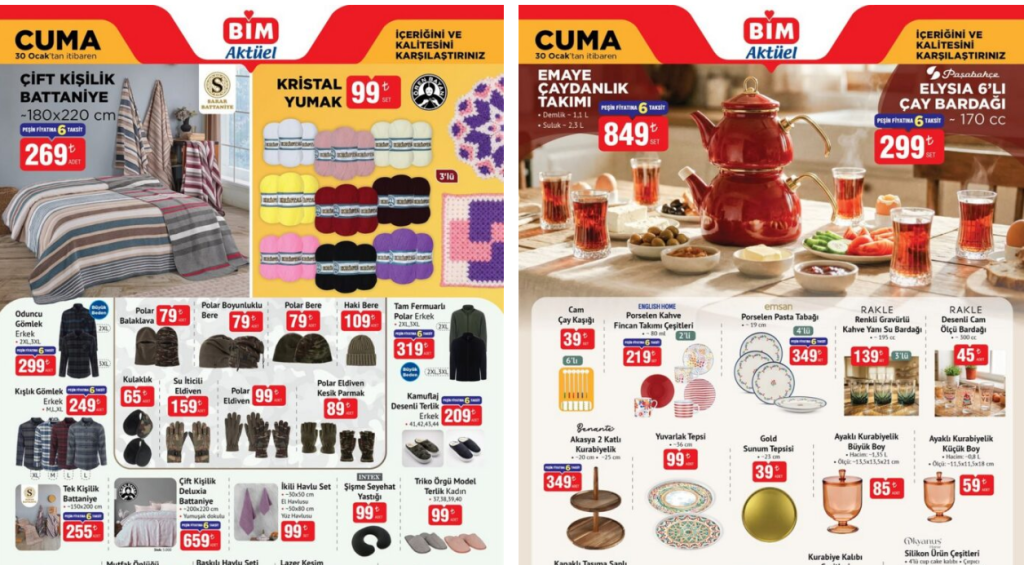 BİM 30 Ocak 2026 Aktüel Kataloğu