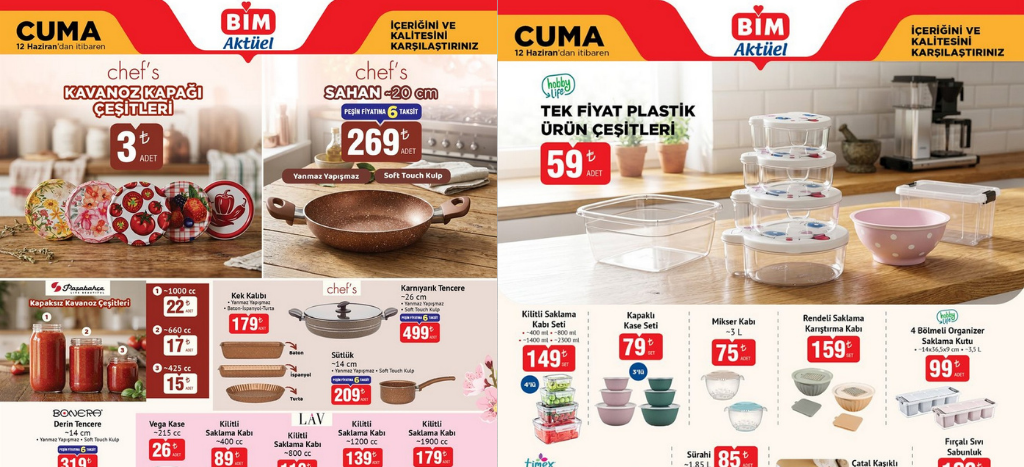 BİM 12 Haziran Aktüel Kataloğu 2026