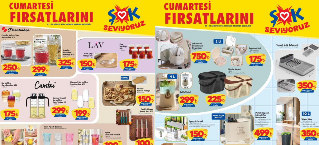 Şok 1 Ağustos Aktüel Kataloğu 2026