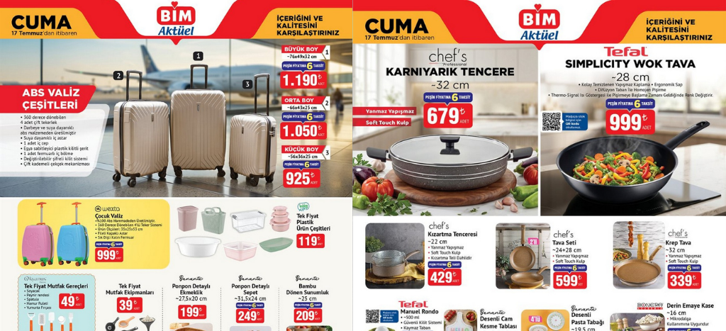BİM 17 Temmuz Aktüel Kataloğu 2026