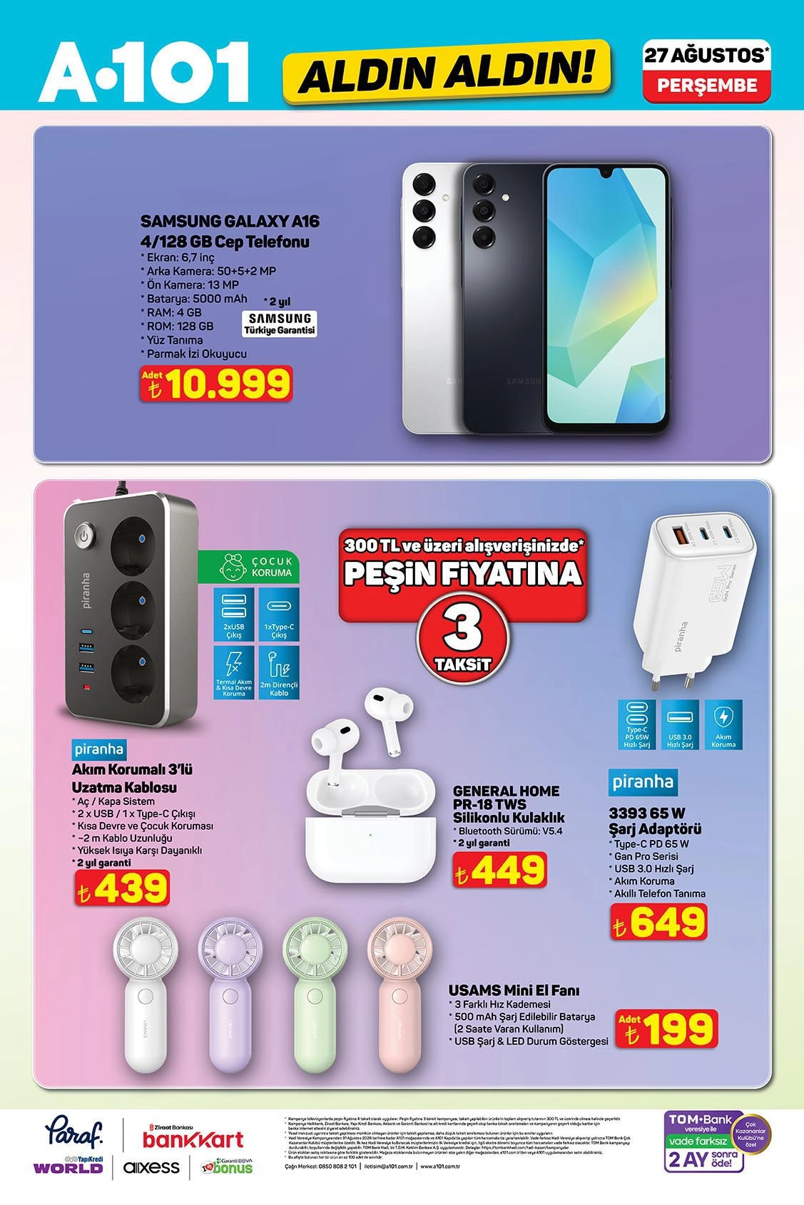 A101 27 Ağustos Aktüel Kataloğu 2026 8. sayfa