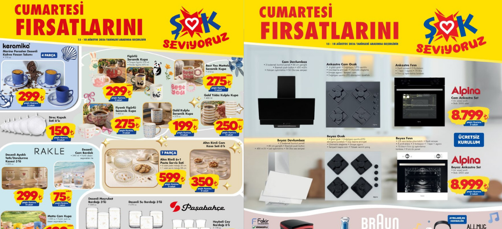 Şok 15 Ağustos 2026 Aktüel Kataloğu