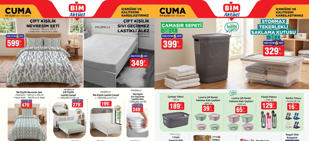 BİM 4 Eylül Aktüel Kataloğu 2026
