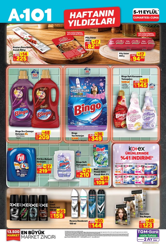 A101 5 Eylül Aktüel Kataloğu 2026 4. sayfa
