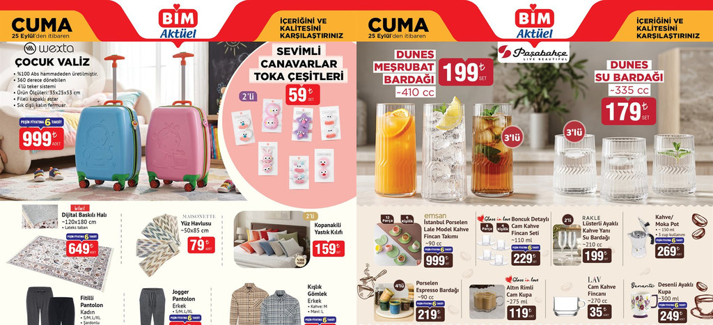 BİM 25 Eylül Aktüel Kataloğu 2026