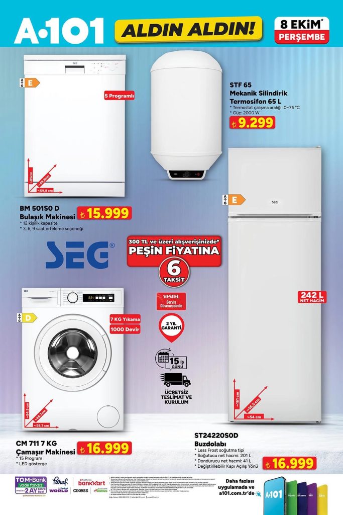 A101 8 Ekim Aktüel Kataloğu 2026 11. sayfa