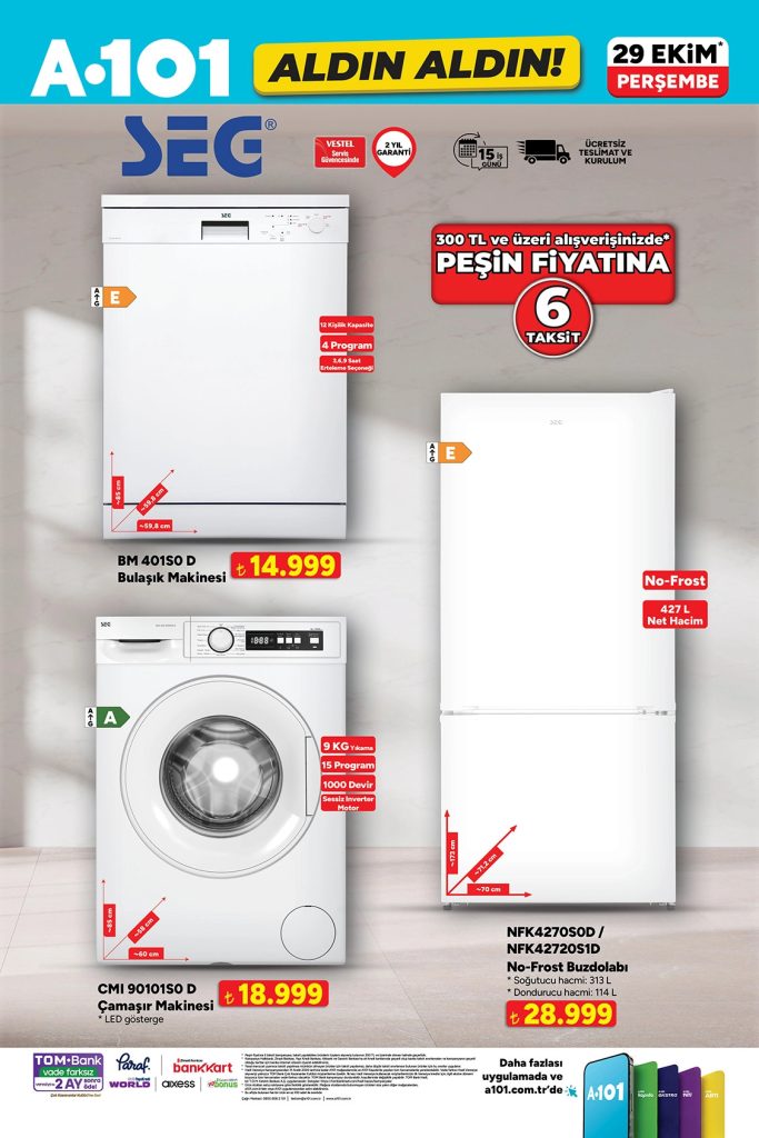 A101 29 Ekim Aktüel Kataloğu 2026 8. sayfa